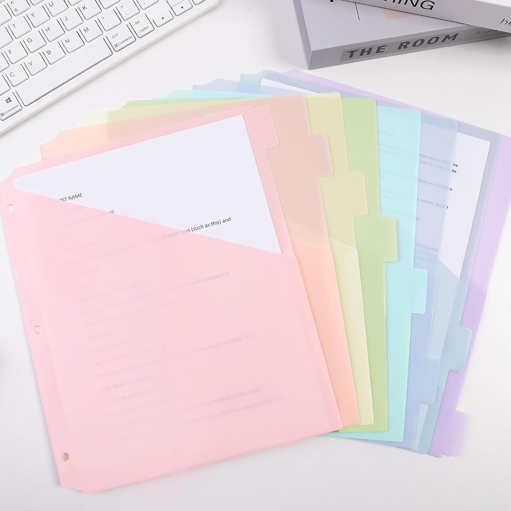 Tab Divider A4 - 8 Separadores de Carpeta A4 en