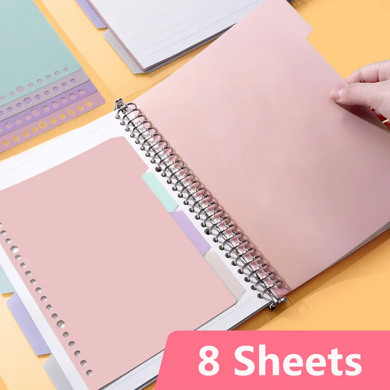 Tab Divider A4 - Divisores de colores para planificador A5,