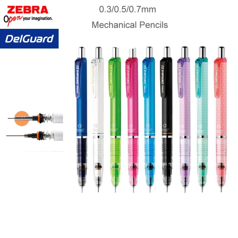 Lápiz mecánico ZEBRA DelGuard, - Mechanical Pencil 0.3 reseña y precio
