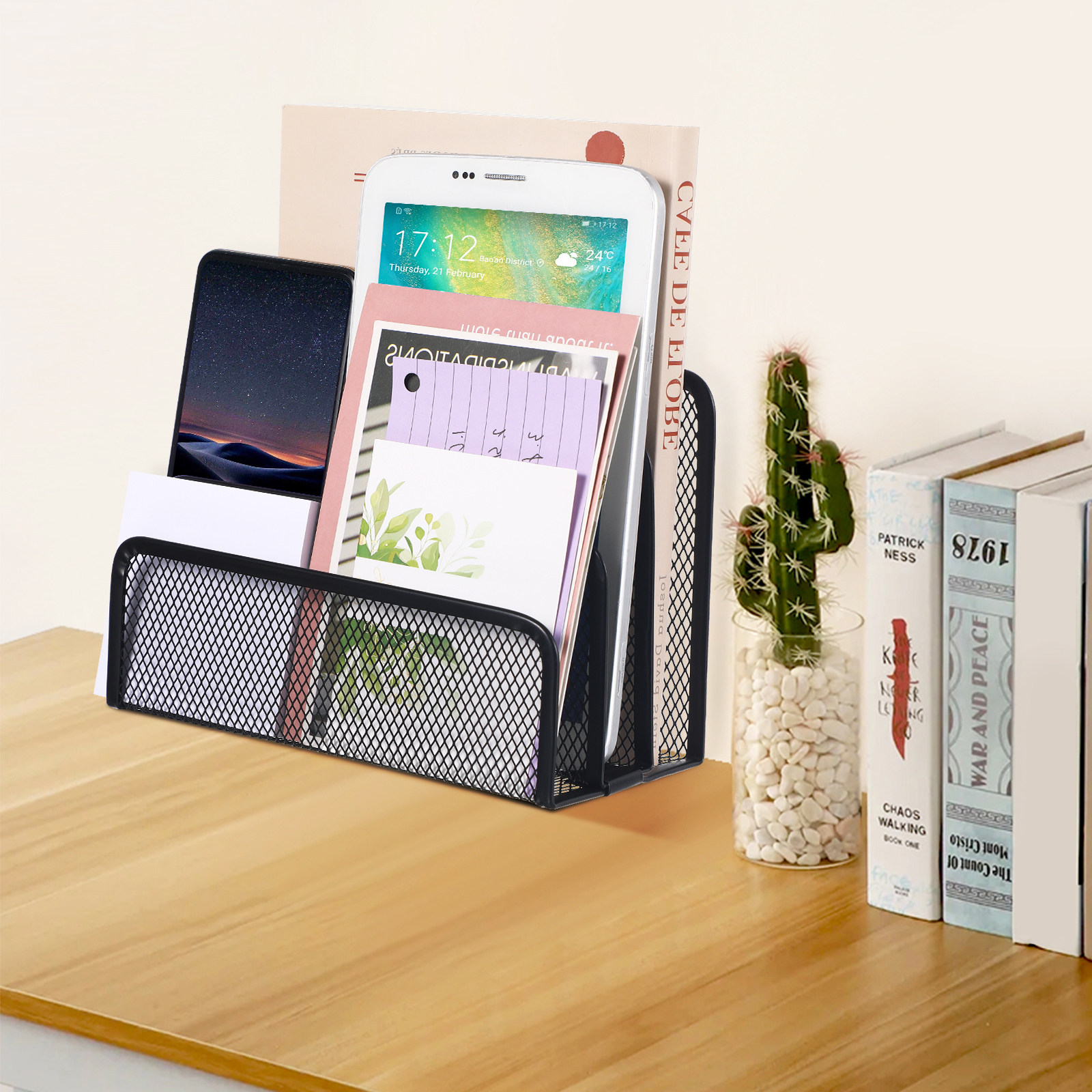 Organizador de escritorio de m - Magazine Holder Rack reseña y precio