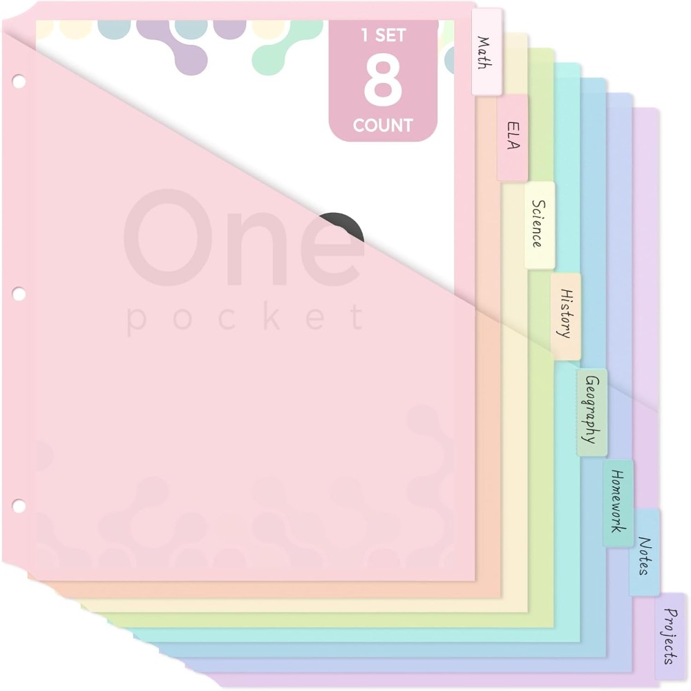 8 Separadores de Carpeta A4 Du - Tab Divider A4 reseña y precio