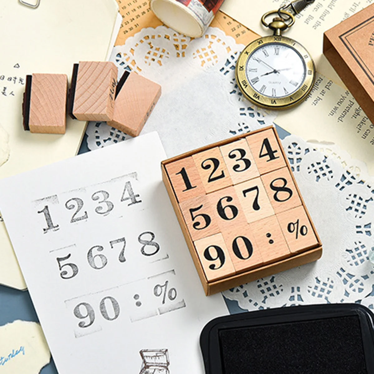 Sello de Fecha de Madera y Gom - Rubber Date Stamp reseña y precio